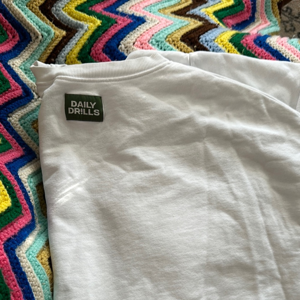 Daily Drills Thick White Overzied Shirt